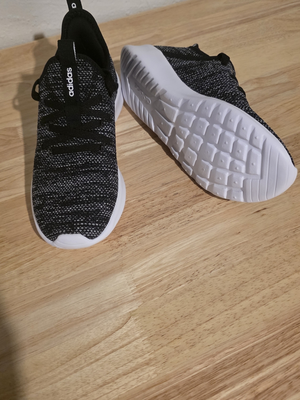 Adidas Cloudfoam Pure Slip-On Sneakers - Black/White - Picture 2 of 5